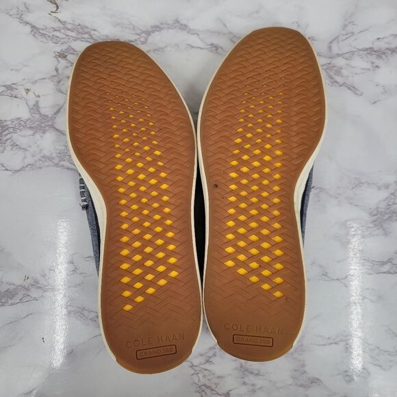 Cole Haan Cloudfeel Weekender Slip-On Canvas Sneakers Blue Chambray - Picture 8 of 9